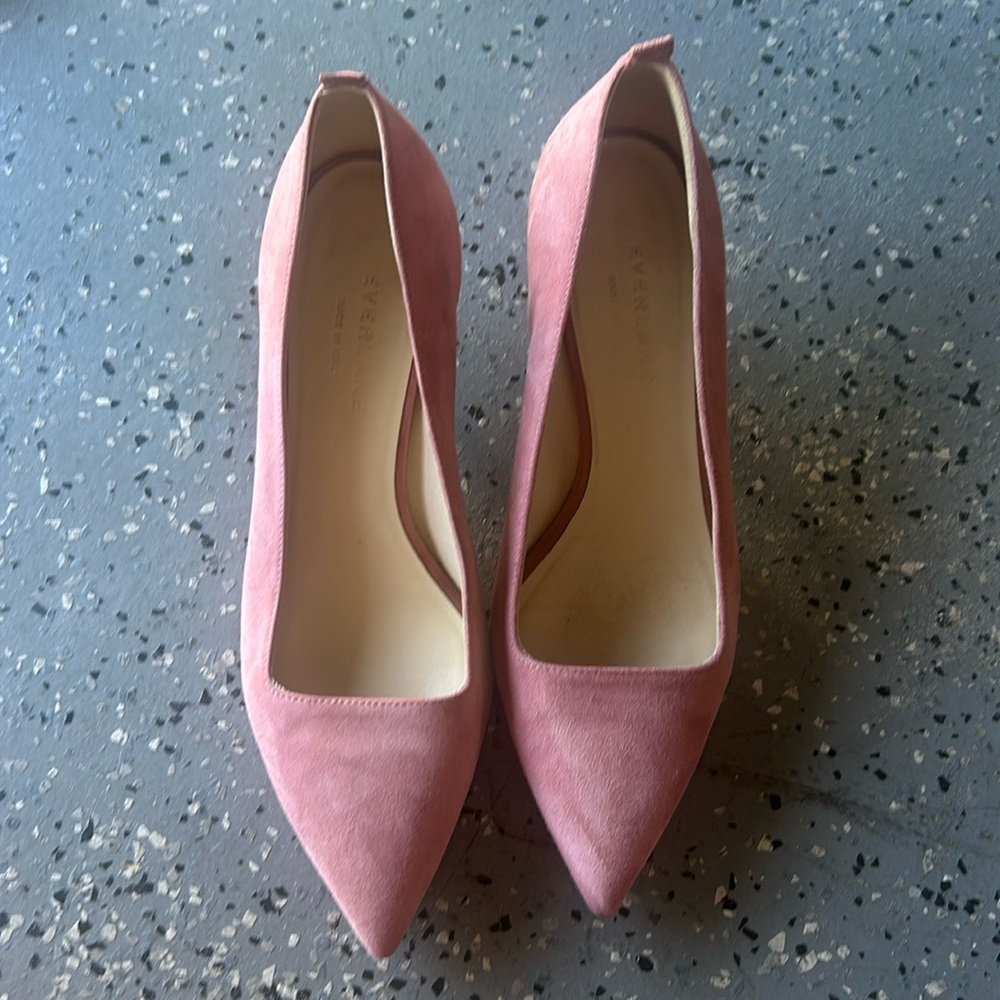EVERLANE Editor Heel in Rosewood Suede